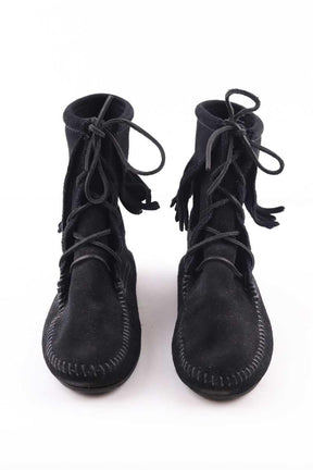 Bottes à lacets Minnetonka  Noir