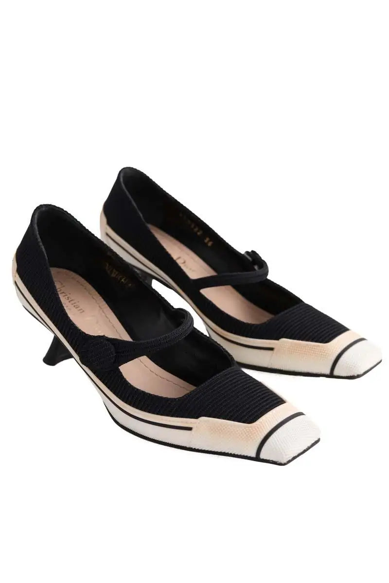 Talons Dior Noir en Tissu