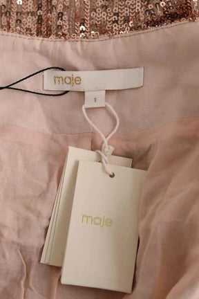 Gilet Maje Rose en Synthétique
