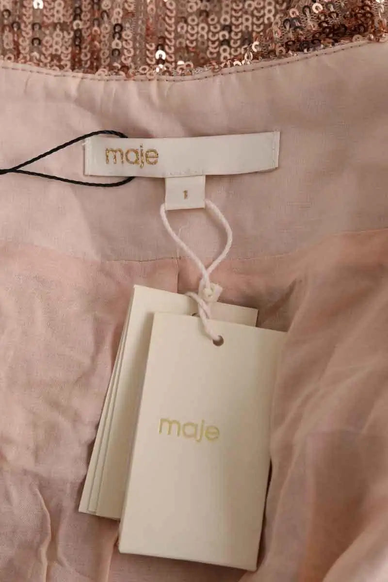 Gilet Maje Rose en Synthétique