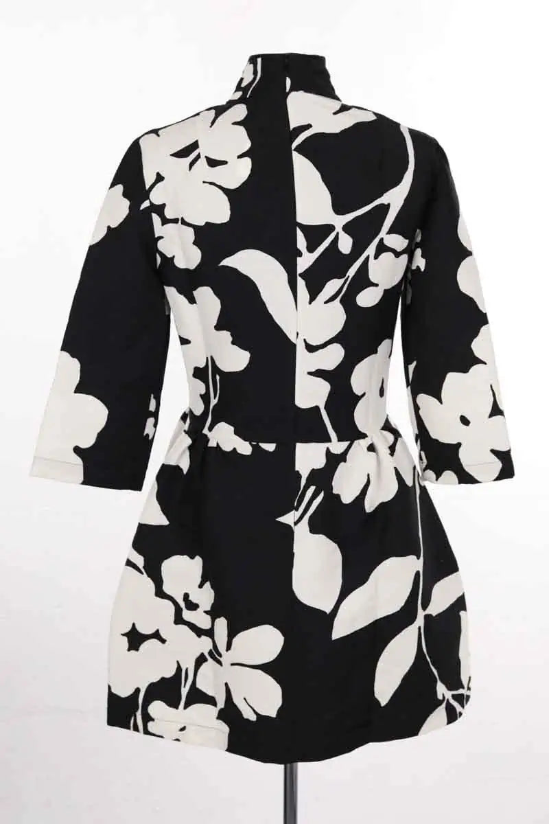 Robe Double Je Noir en Laine