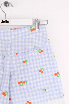 Mini short Manoush Bleu en Coton