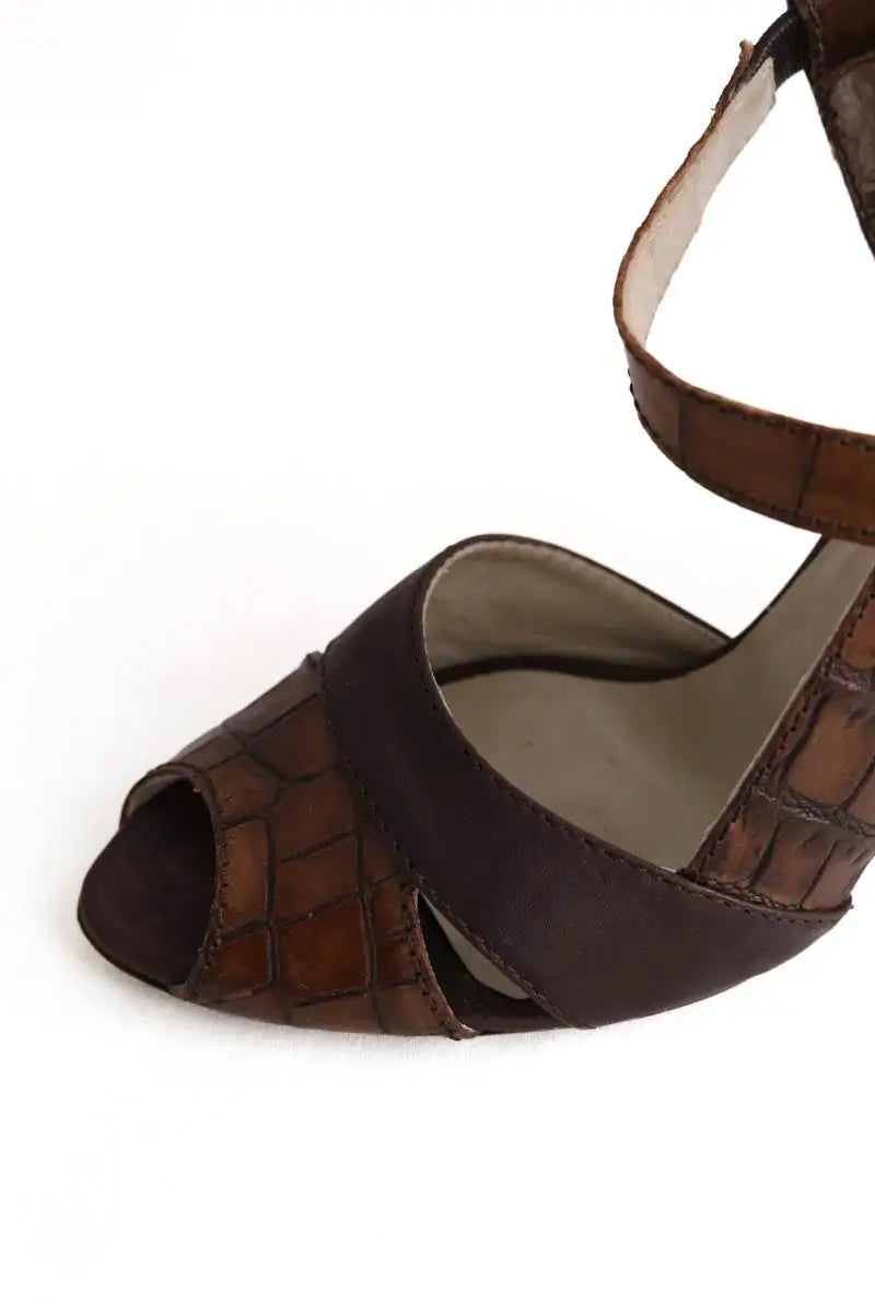 Talons Max Mara Marron en Cuir