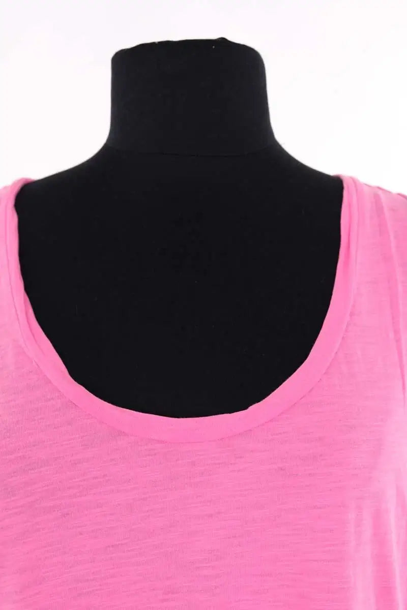 Top sans manche American Vintage Rose en Coton