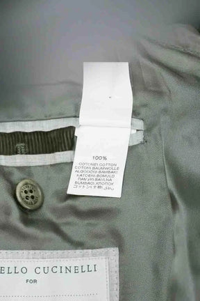 Veste Brunello Cucinelli Kaki en Coton
