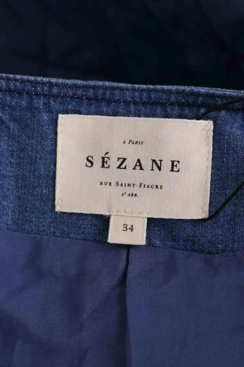 Veste Sézane Bleu en Coton
