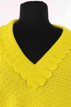 Pull Molli Jaune en Laine