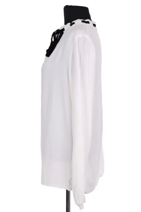 Blouse Sandro Blanc en Viscose