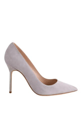 Talons Manolo Blahnik Gris en Daim, taille 36 - Seconde Main
