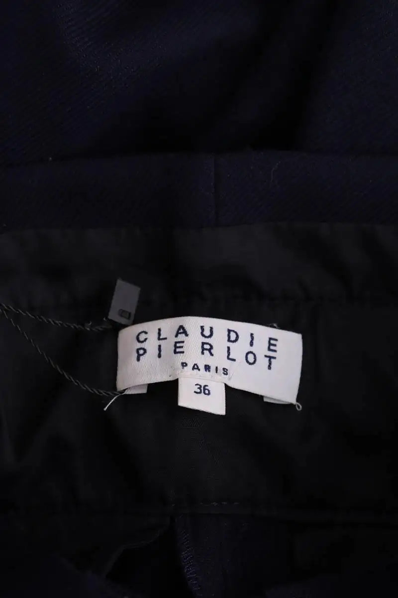 Pantalon Claudie Pierlot Marine en Laine