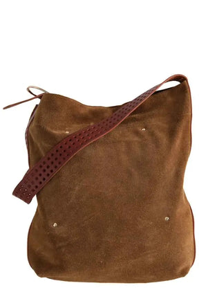 Sac à bandoulière Herbert Frère Soeur Camel en Cuir