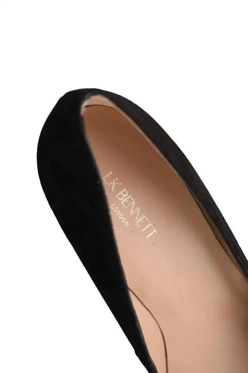 Talons LK Bennett Floret Noir en Daim