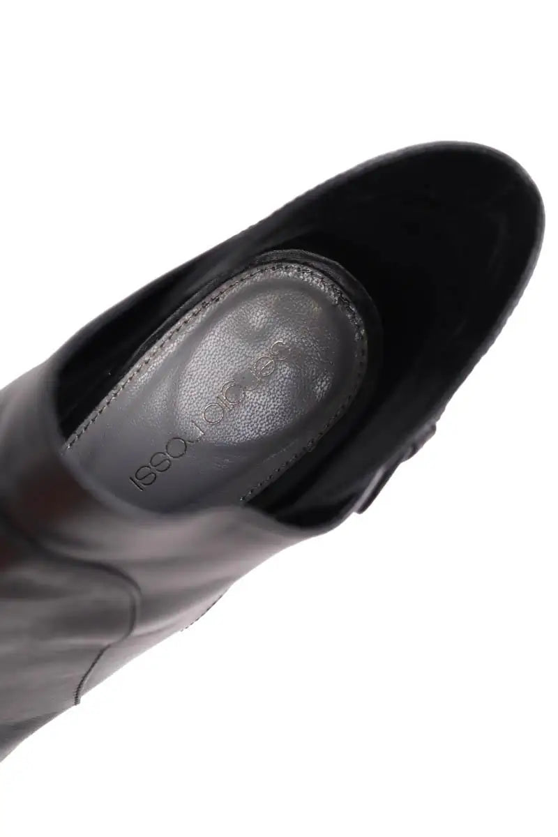 Boots à boucles Sergio Rossi Noir en Cuir
