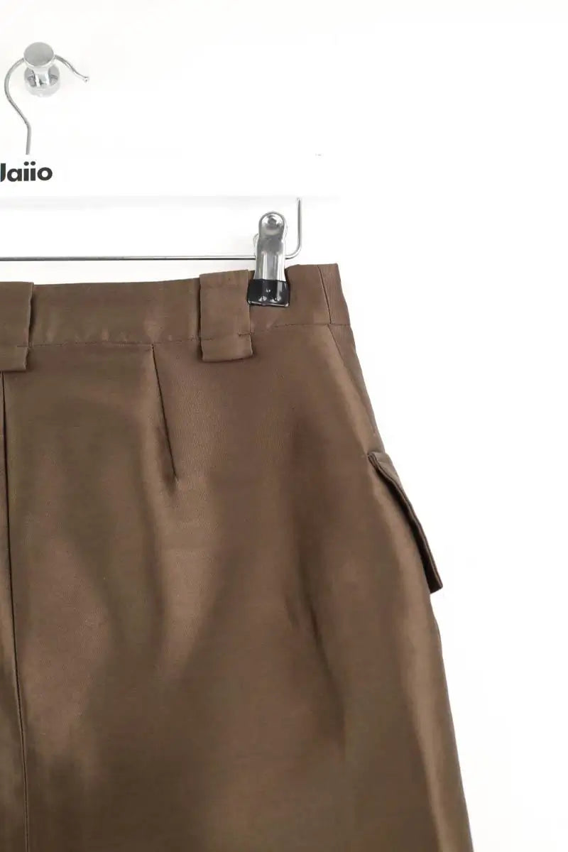 Mini jupe Sandro Marron en Synthétique