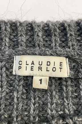 Pull Claudie Pierlot Anthracite en Laine