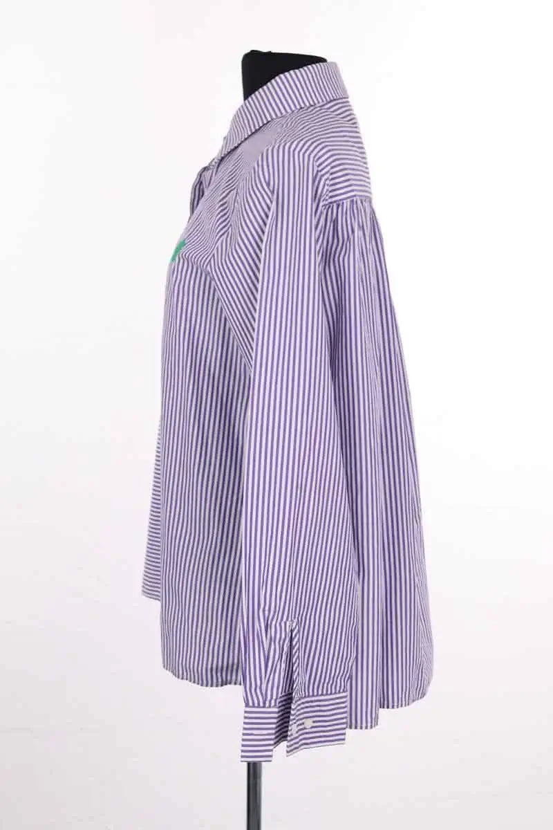 Chemise Balzac Violet en Coton
