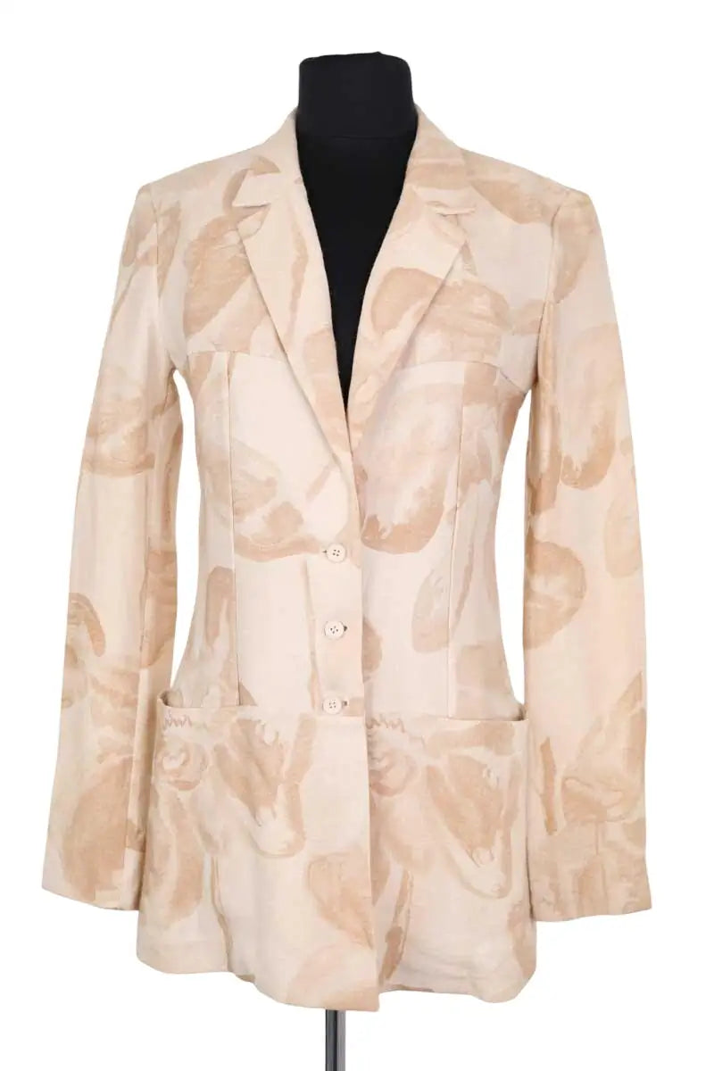 Blazer Fendi Ecru en Viscose, taille S - Seconde Main