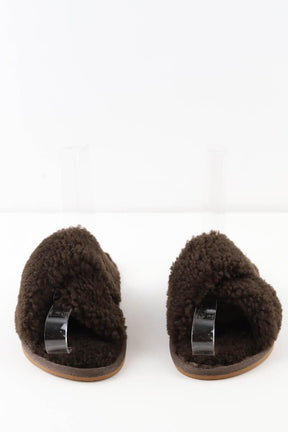 Mules Yves Salomon  Marron