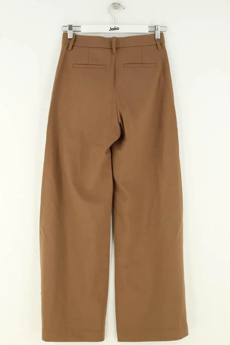 Pantalon Maje Marron en Laine
