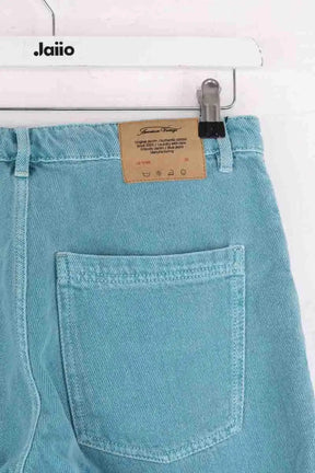 Jean droit American Vintage Bleu en Coton