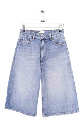 Bermuda Ganni Bleu en Coton, taille XS - Seconde Main