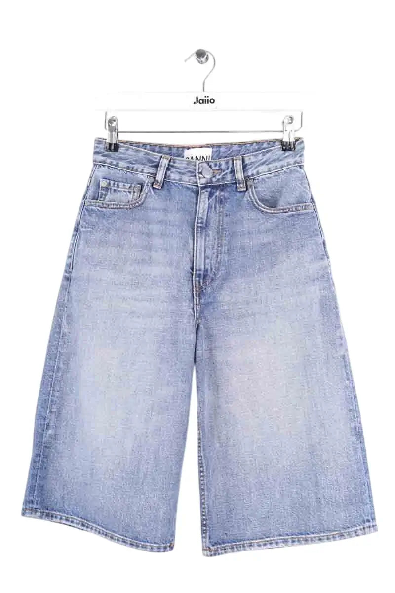 Bermuda Ganni Bleu en Coton, taille XS - Seconde Main