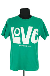 T-shirt Sézane Vert en Coton, taille XS - Seconde Main