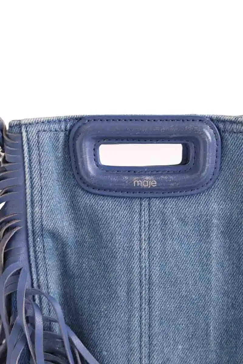 Mini sac Maje Sac M Bleu en Coton