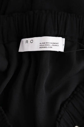 Pantalon droit Iro Noir en Viscose