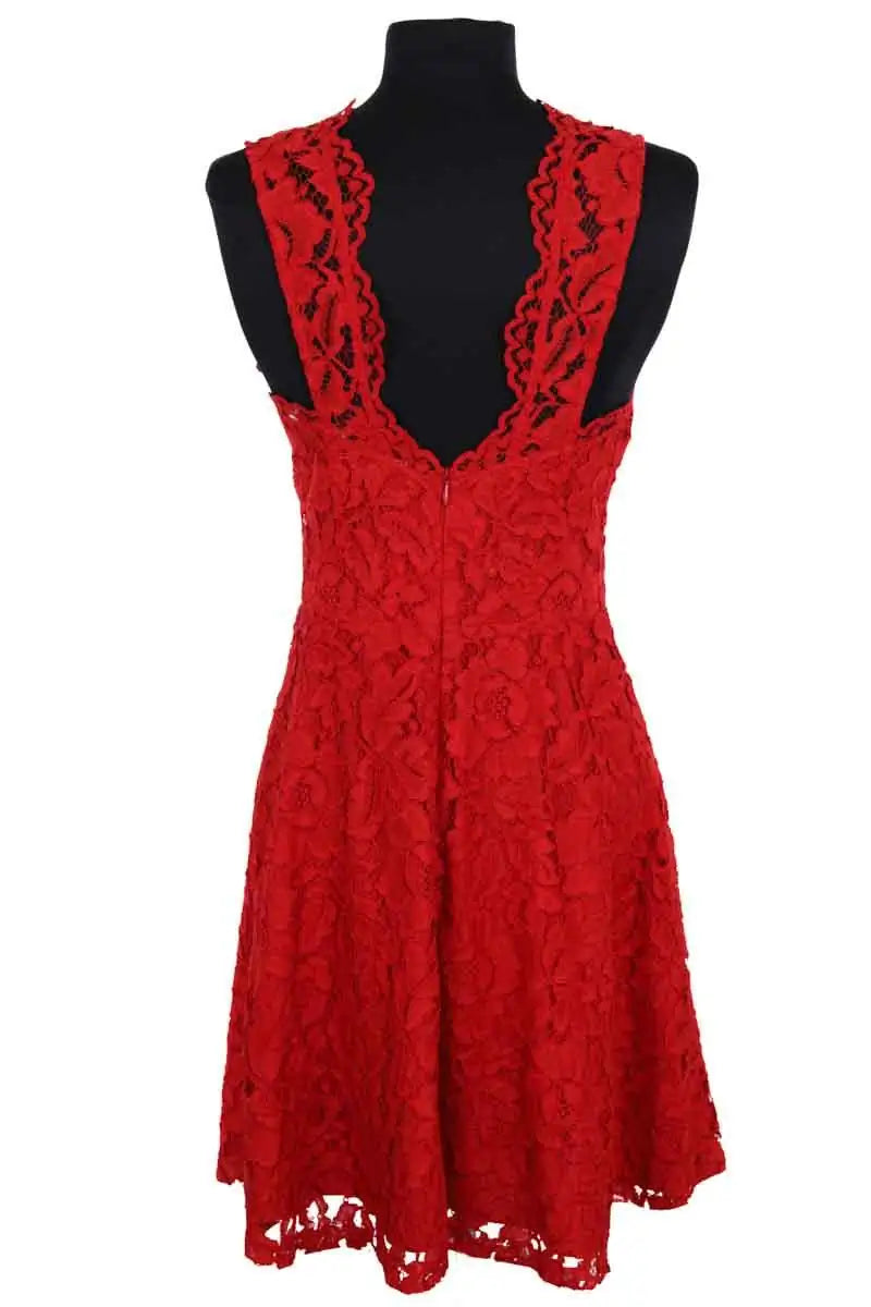 Robe Sandro Rouge en Coton