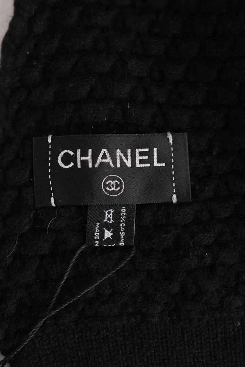 Écharpe Chanel Noir en Cachemire