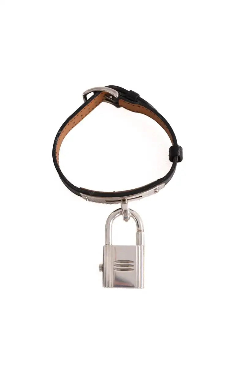 Montre bracelet Hermès Kelly Noir en Argent