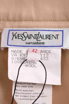 Jupe Yves Saint Laurent Rose en Laine