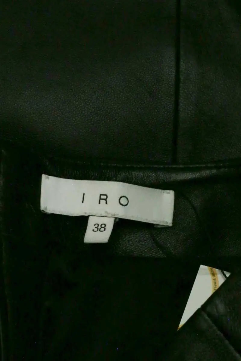 Jupe Iro Noir en Cuir