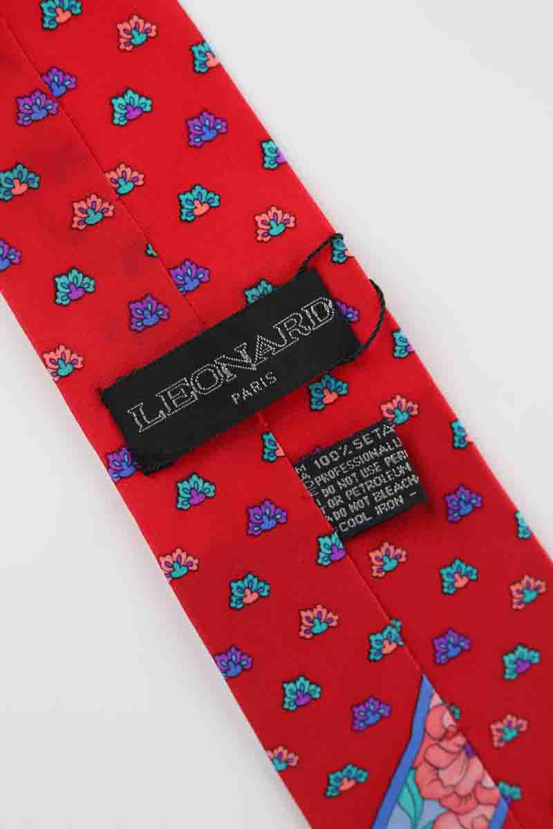 Cravate Leonard  Rouge