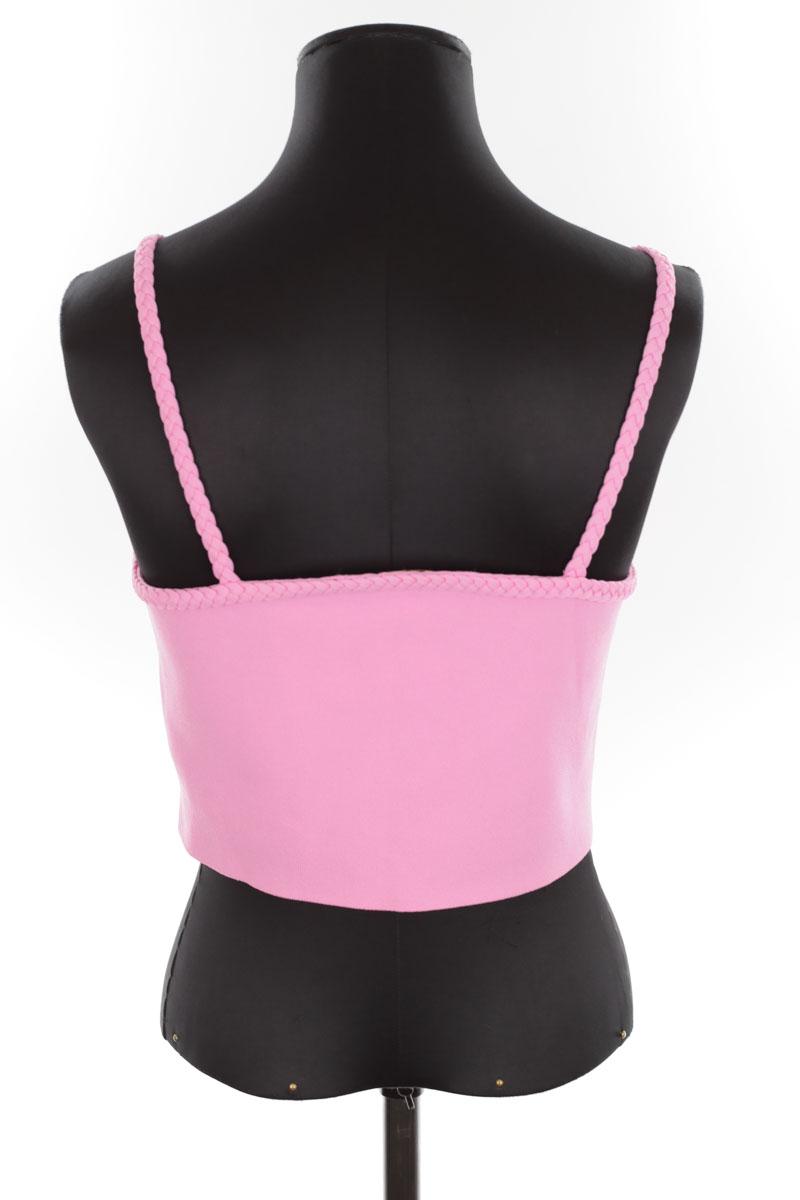 Chemisier MAJE En Soie 100% Noir Et Rose Poudré - Taille 38/40 - Occasion Très Bon état