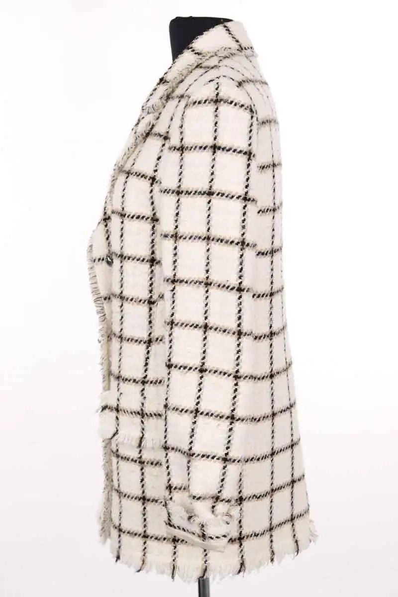 Manteau Pinko Blanc en Synthétique