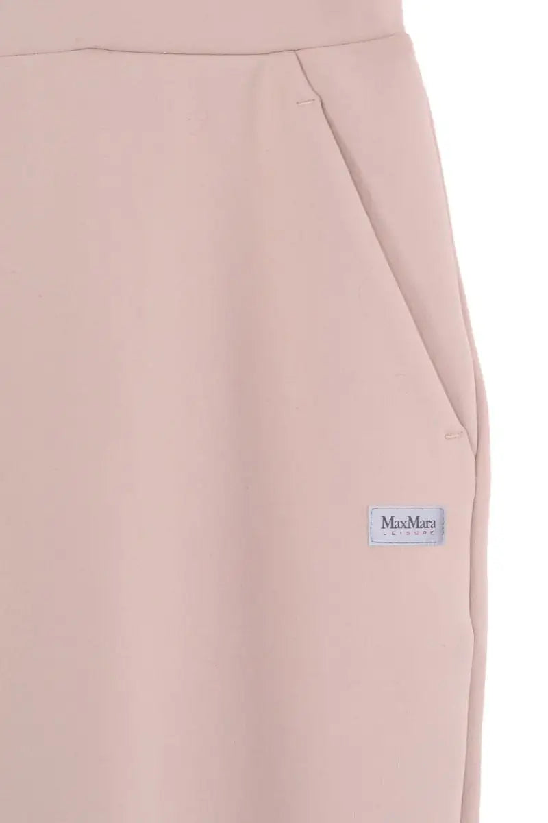 Pantalon droit Max Mara Beige en Synthétique