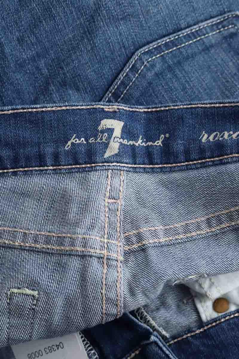 Slim 7 For All Mankind  Bleu