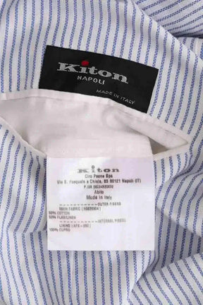 Veste Kiton Blanc en Coton