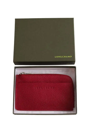 Porte-carte Longchamp Orange en Cuir