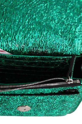 Mini sac Iro Vert en Cuir