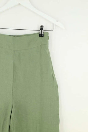 Pantalon Sézane Vert en Lin