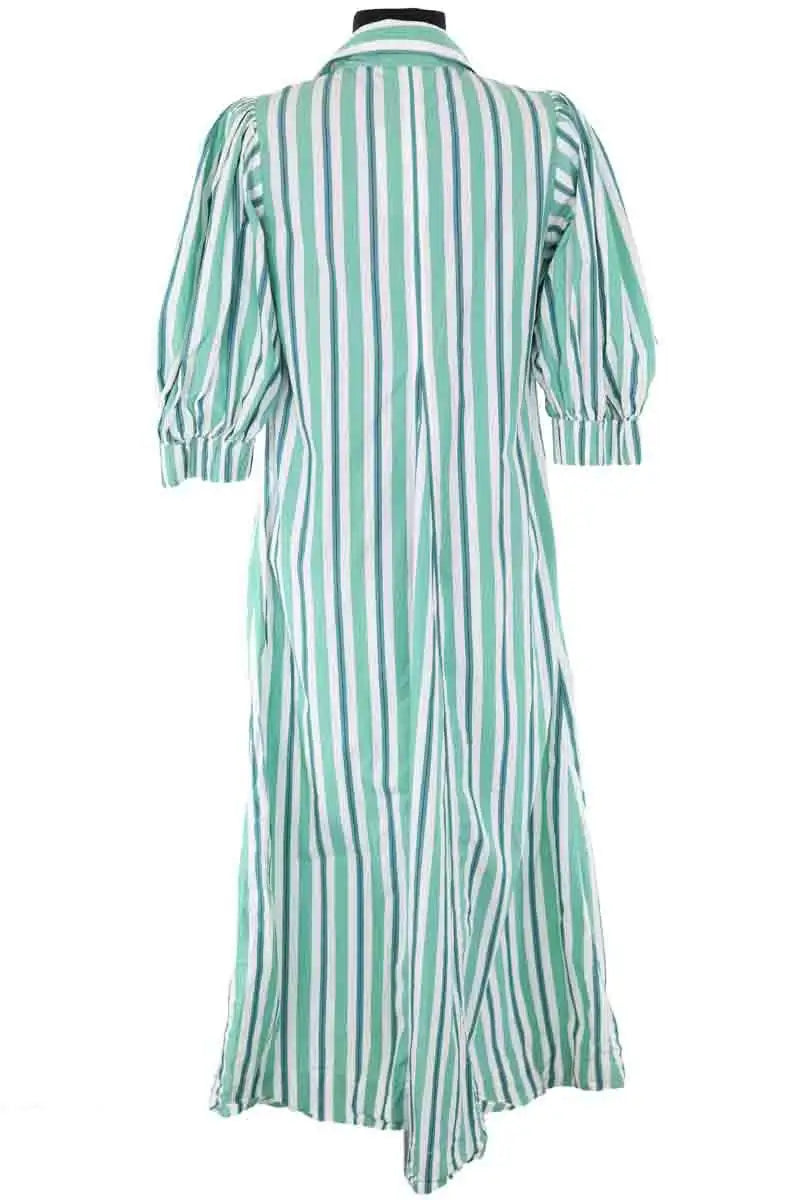 Robe Ganni Vert en Coton