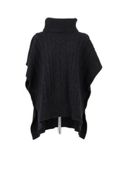 Poncho Chloé Noir en Laine, taille M - Seconde Main
