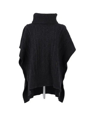 Poncho Chloé Noir en Laine, taille M - Seconde Main