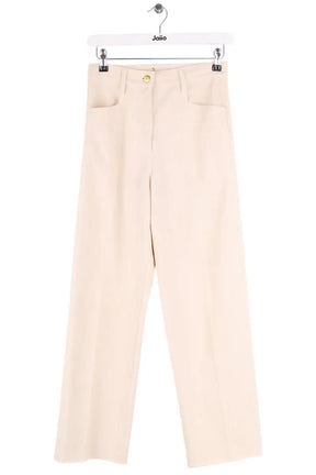 Pantalon droit Momoni Ecru en Coton, taille S - Seconde Main