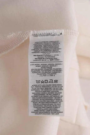 Pantalon Carot Nike Ecru en Synthétique