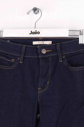 Jean slim Levi's 711 skinny Marine en Coton