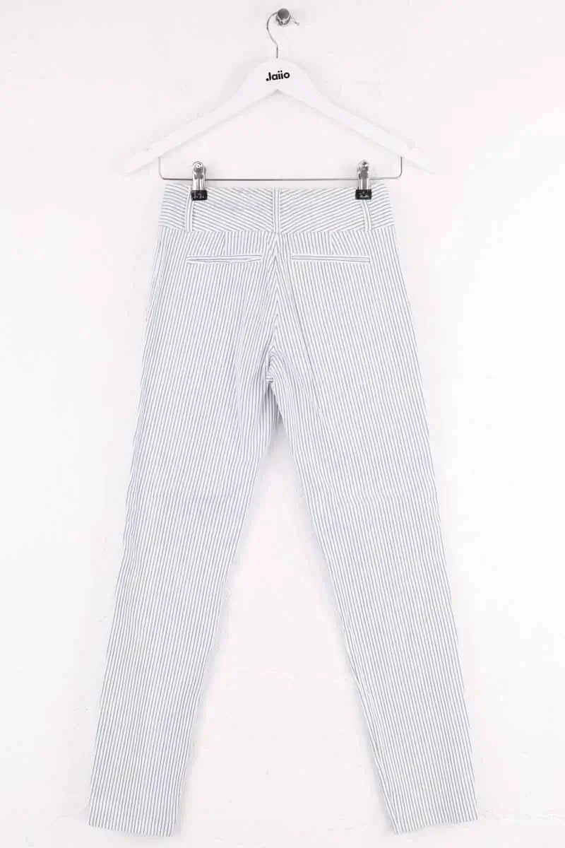 Pantalon slim Max & Moi Blanc en Coton